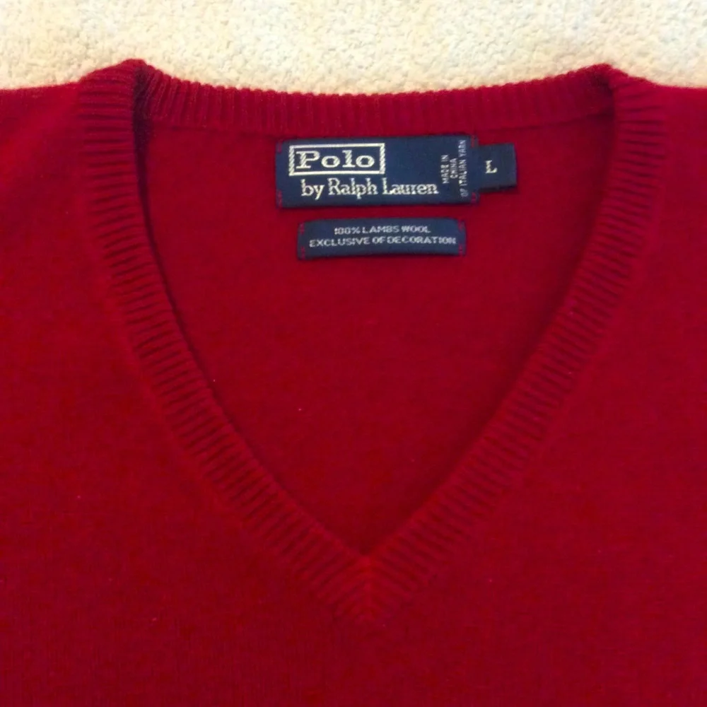 Polo Ralph Lauren 100% Lambswool Sweater Size L
